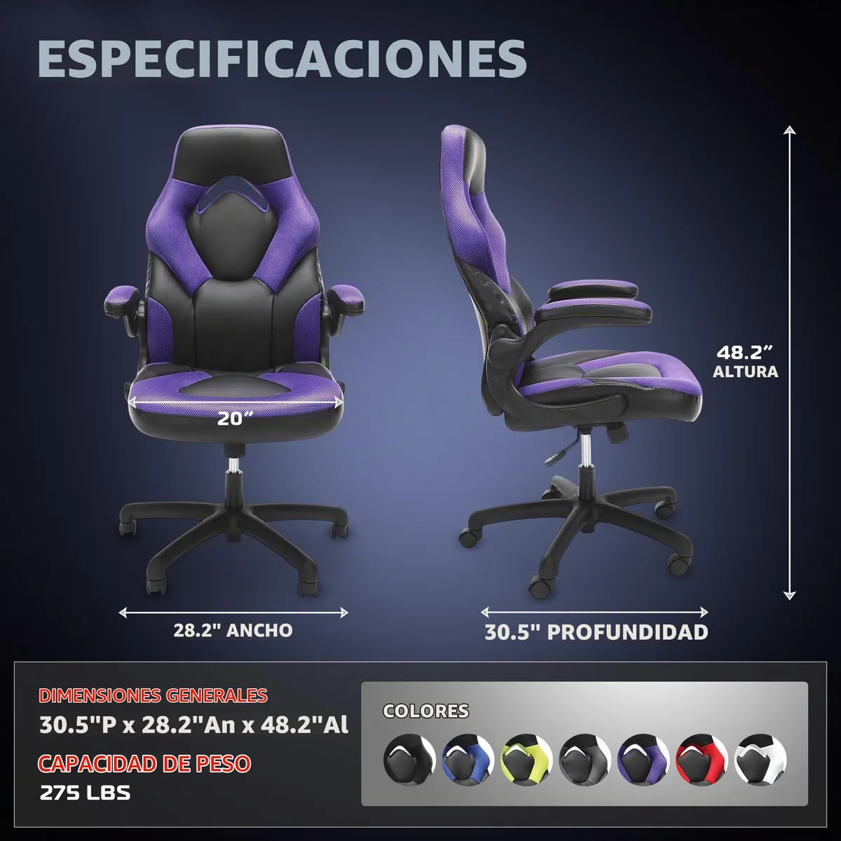 RESPAWN 3085 Flip-Arm Chair 2